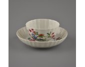 Čínský porcelán, miska s talířkem