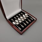 Starožitné stříbrné lžičky - sada 11 kusů