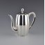 Starožitná třídílná stříbrná kávová souprava - Art Deco