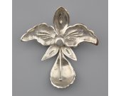 Stříbrná brož ve tvaru orchideje